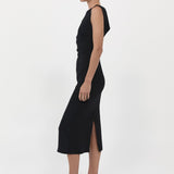 St. Agni - Cut Out Midi Dress - Black