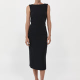 St. Agni - Cut Out Midi Dress - Black