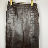 Chanel 02/A Leather Jacket and Pencil Skirt Set Size FR 38 (UK 10)