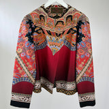 Etro Red Long Sleeve Ombre Paisley Print Jacket IT 42 (UK 10)