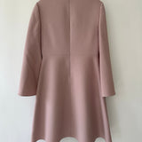 Valentino Pink Bell Sleeve Mid Neck Midi Dress Size IT 38 (UK 6)