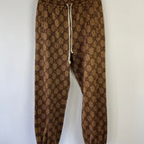 Gucci Brown GG Monogram Joggers Size XXS (UK 4)