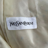 Yves Saint Laurent Pastel Yellow, Pink and Blue Tweed Jacket and Skirt Set Detail Size FR 36 (UK 8)