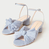 Loeffler Randall - Dahlia Blue Pleated Bow Heel