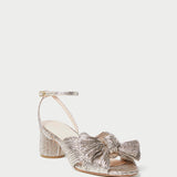 Loeffler Randall - Dahlia Champagne Pleated Bow Heel