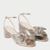 Loeffler Randall - Dahlia Champagne Pleated Bow Heel