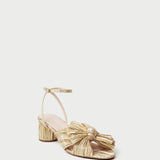 Loeffler Randall - Dahlia Gold Pleated Bow Heel