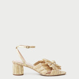 Loeffler Randall - Dahlia Gold Pleated Bow Heel