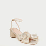 Loeffler Randall - Dahlia Platinum Pleated Bow Heel