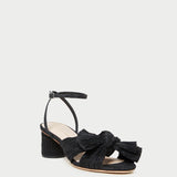 Roeffler Randall - Dahlia Black Pleated Bow Heel