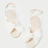 Loeffler Randall - Dahlia Pearl Pleated Bow Heel