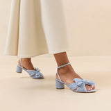 Loeffler Randall - Dahlia Blue Pleated Bow Heel