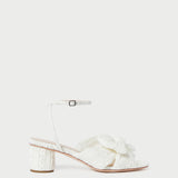 Roeffler Randall - Dahlia White Lace Bow Heel