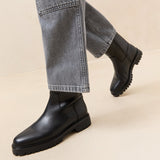 Roeffler Randall - Damian Black Leather Lug Sole Boot