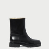 Roeffler Randall - Damian Black Leather Lug Sole Boot