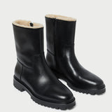 Roeffler Randall - Damian Black Leather Lug Sole Boot