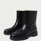 Roeffler Randall - Damian Black Leather Lug Sole Boot