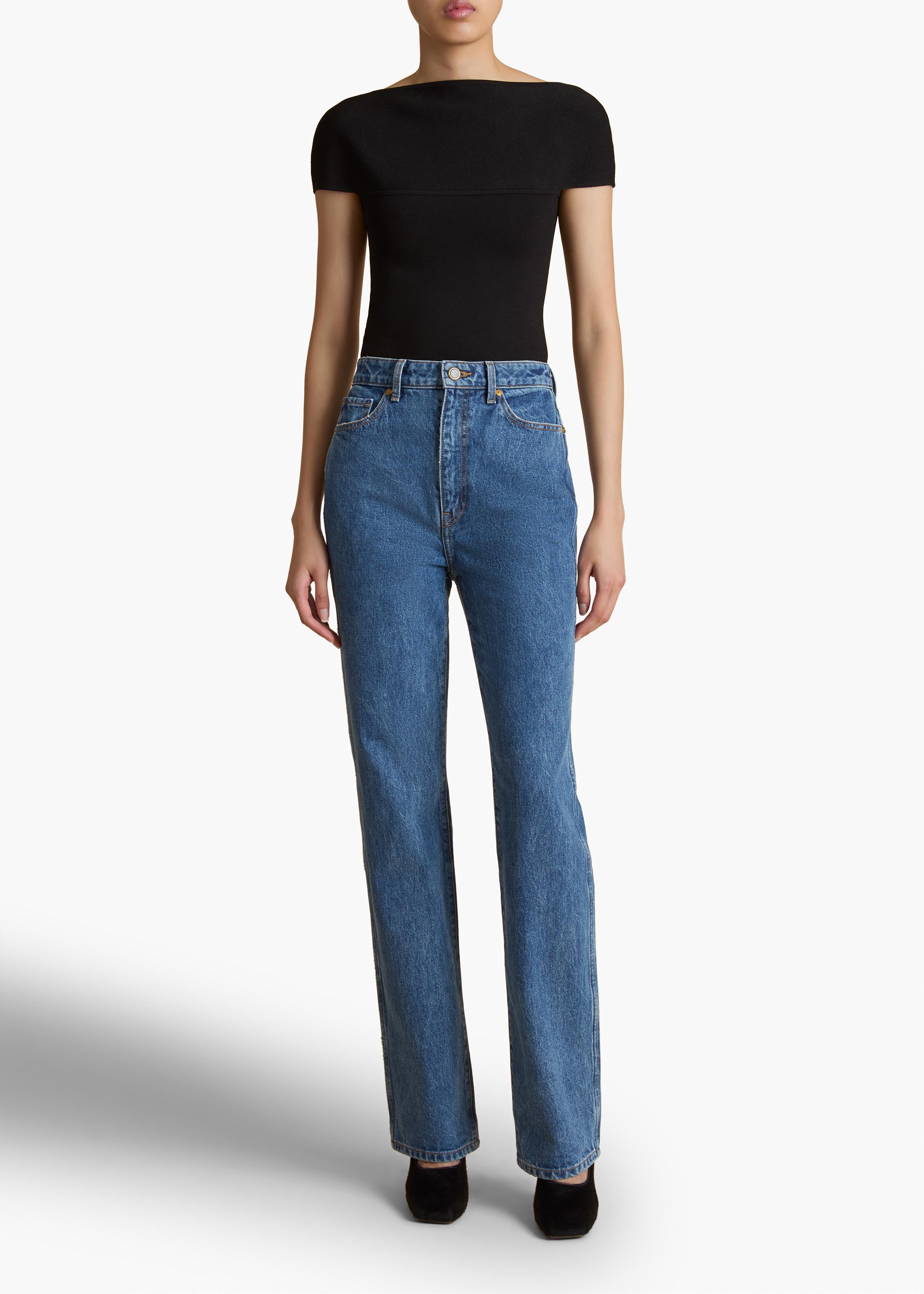 Khaite - Danielle Stretch Jean in Boone