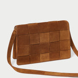 Roeffler Randall - Delphine Cacao Suede Shoulder Bag