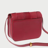 Roeffler Randall - Desi Wine Woven Leather Crossbody