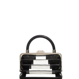 GABRIELA HEARST - Diana Bag in Black Snakeskin & Ivory Crocodile Leather