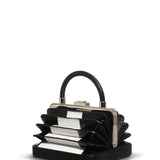 GABRIELA HEARST - Diana Bag in Black Snakeskin & Ivory Crocodile Leather