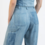 Elleme - Denim Cargo Trousers/Light Blue