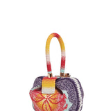 GABRIELA HEARST - Demi Bag in Blue, Red & Orange Crochet