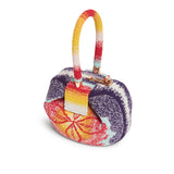 GABRIELA HEARST - Demi Bag in Blue, Red & Orange Crochet