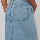 WARDROBE.NYC - Denim Column Skirt