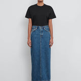 WARDROBE.NYC - Denim Column Skirt