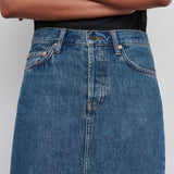 WARDROBE.NYC - Denim Column Skirt