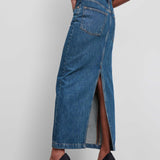 WARDROBE.NYC - Denim Column Skirt