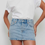 WARDROBE.NYC - Denim Micro Mini Skirt