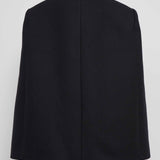 WARDROBE.NYC - Double Breasted Crop Cape