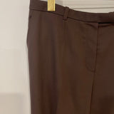 Hermès Brown Straight Cashmere Trousers Size FR 44 (UK 16)