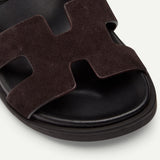 DUCIE - Harley Suede Leather Slides