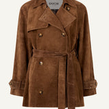 DUCIE - Lisa Suede Belted Jacket