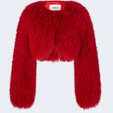 Ducie - Becca Cropped Shearling Jacket