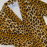 Blumarine Leopard Short Blazer Jacket with Button Details Size IT 42 (UK 10)