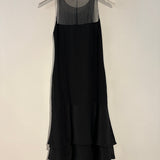 Chanel 03/P Black Silk Tiered Midi Dress FR 38 (UK 10)