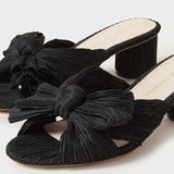 Roeffler Randall - Emilia Black Pleated Bow Heel