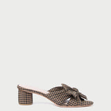 Roeffler Randall - Emilia Brown/Black Check Bow Heel