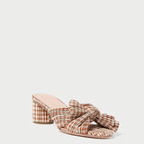 Roeffler Randall - Emilia Brown Gingham Bow Heel