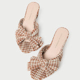 Roeffler Randall - Emilia Brown Gingham Bow Heel