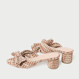 Roeffler Randall - Emilia Brown Gingham Bow Heel