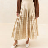 Loeffler Randall - Emlyn Pleated Midi Skirt