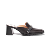 Elleme - Eva Loafer Mule Leather/Metal Brown