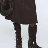 Ducie - Billie Suede Buckle Boots