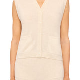 ETERNE - Elton Vest Heather Oatmeal